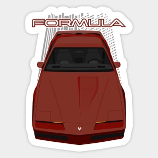 Pontiac Firebird Formula 3rdgen - Maroon Sticker